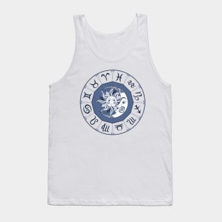 Zodiac Sun Moon Astrology Horoscope Tank Top